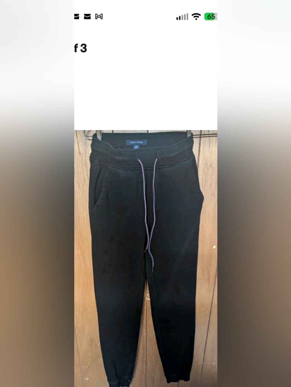 Tommy Hilfiger Men’s Black Drawstring Sweatpants